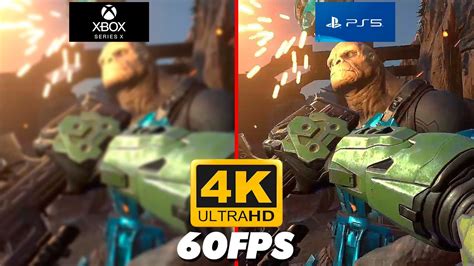 Halo Infinite Campaign Gameplay 4k Graphics Comparison Xbox Series