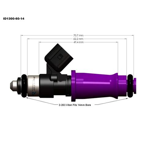 Injector Dynamics ID1050X Fuel Injectors 1050cc Brewed Motorsports