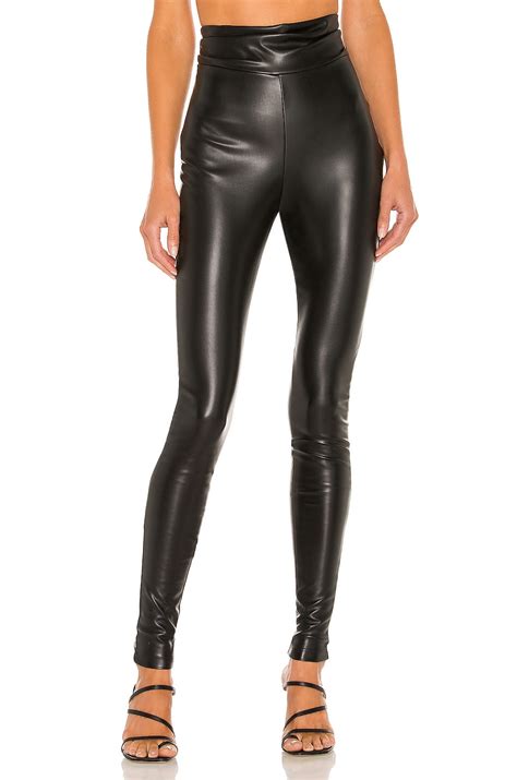 Nookie Viktoria Faux Leather Pants In Matte Black Revolve