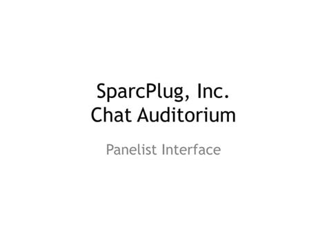 Panelist Ppt