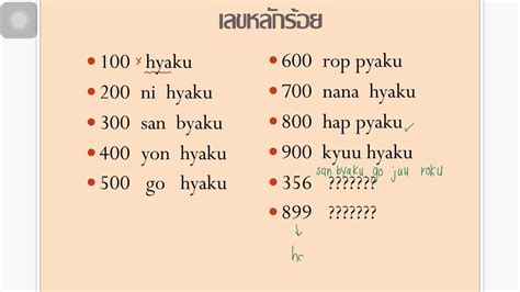 การนบเลขภาษาญปน romaji YouTube