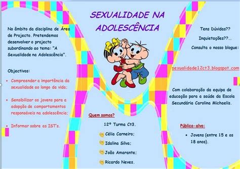 Sexualidade Na Adolescencia Cartazes