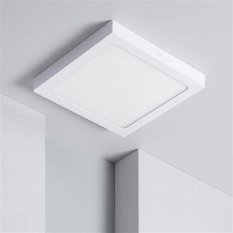 Plafoniera Applique Parete O Soffitto Led 26W Quadrata Con Selettore 3