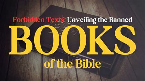 Forbidden Texts Unveiling The Banned Books Of The Bible Youtube