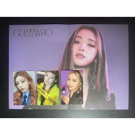 Jual ITZY Guess Who Official Album Photocard Pc Ryujin Lia Yeji Poster