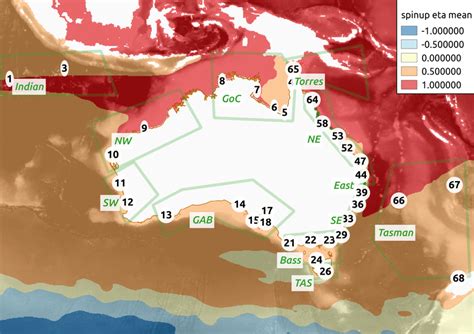 Geographic Overview Of Australia Region Ocean Model Bathymetry Is Download Scientific Diagram