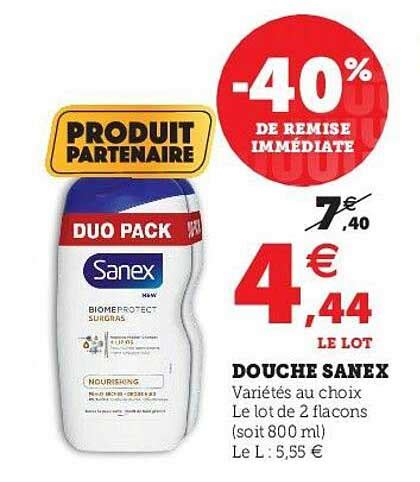 Promo Douche Sanex Chez Hyper U Icatalogue Fr