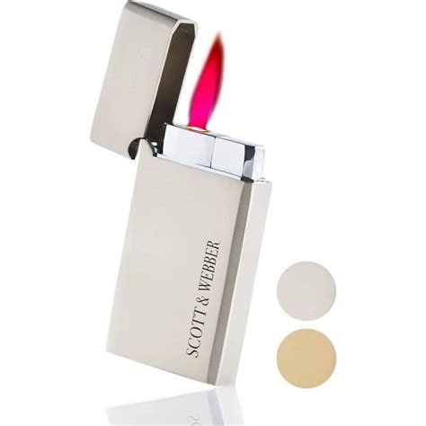 Briquet Temp Te Gaz Avec Flamme Jet Briquet En M Tal Rechargeable