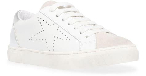 Steve Madden Leather Rezume Star Sneakers In White Lyst