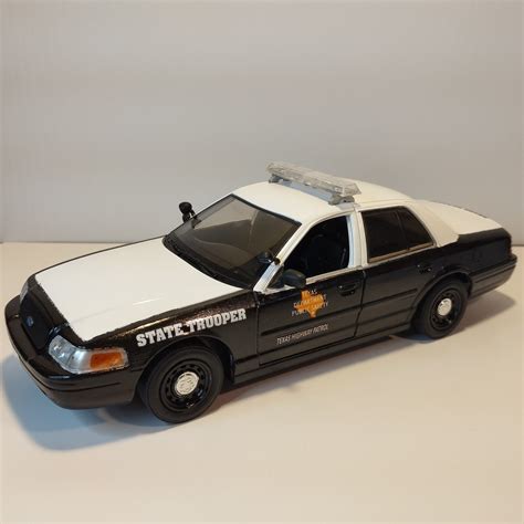 Texas Highway Patrol State Trooper Police Model Car Diecast 2008 Ford ...