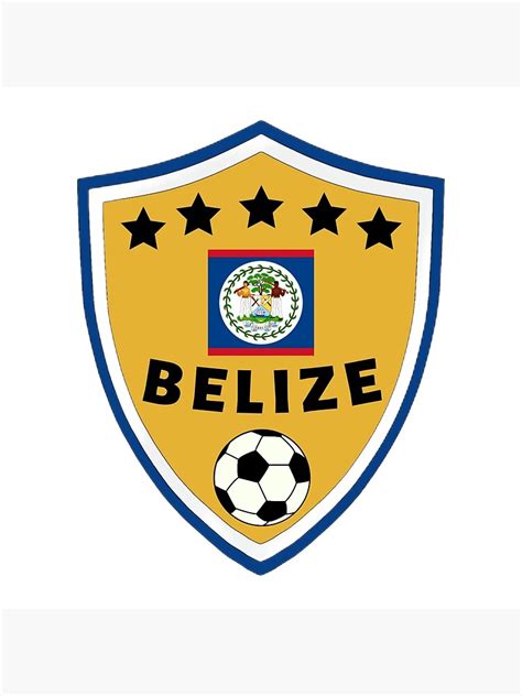 "Belize Football Team" Poster for Sale by Footballunite | Redbubble