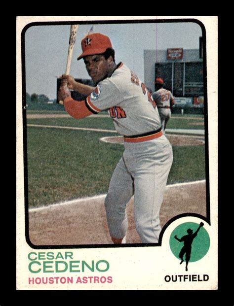 Topps Cesar Cedeno Set Break Houston Astros Ebay