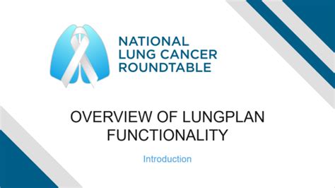 Lungplan Support Resources National Lung Cancer Roundtable