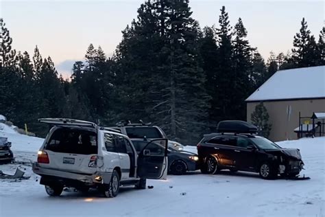 Tahoe Drivers Crash On Icy Road Following Storm Its The Worst Ive