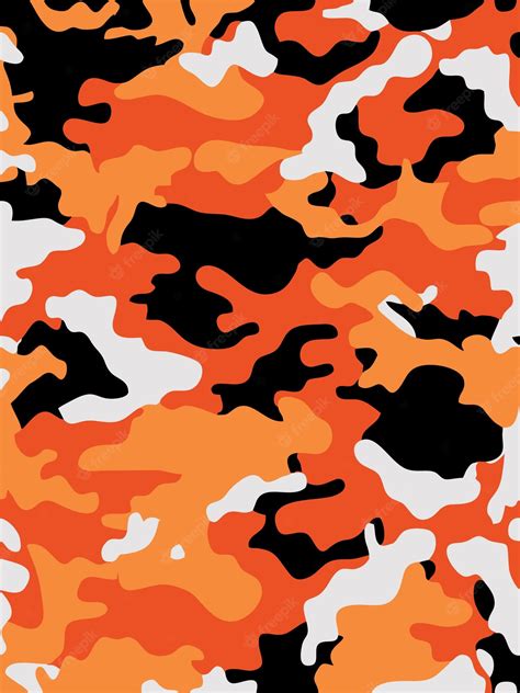 Orange Camo Pattern