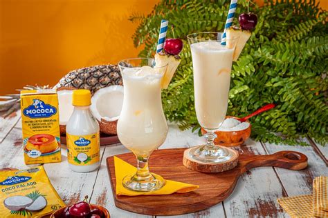 Receita de Pina colada sem álcool Comida e Receitas