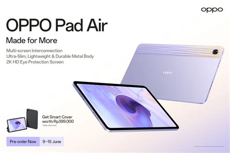 Oppo Luncurkan Pad Air Warna Baru Rom Lebih Besar Oppo Indonesia