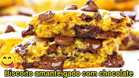 O MELHOR BISCOITO AMANTEIGADO pedaços de CHOCOLATE do mundo Fácil