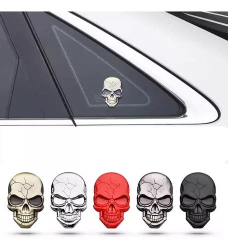 Emblema Skull Caveira D Carro Moto Harley Iron Suzuki