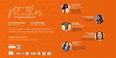 Semana Da Mulher Empreendedora Em Rio De Janeiro Sympla