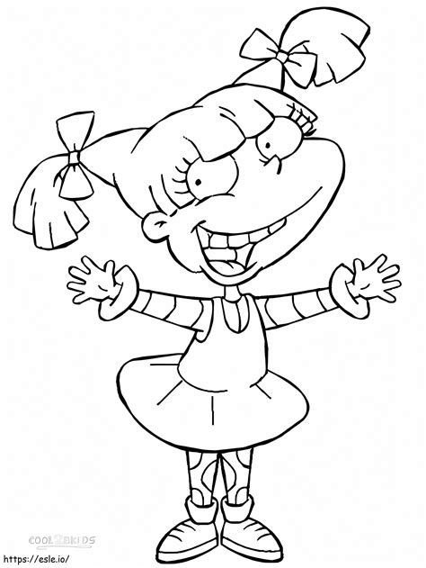 Angélica De Rugrats Para Colorear