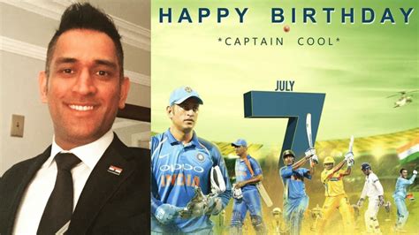 Ms Dhoni Birthday On July Mahendra Singh Dhoni Photos Wishes