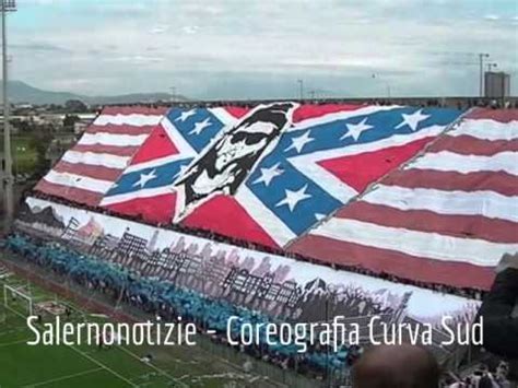 Salernitana Poggibonsi Coreografia Curva Sud Youtube