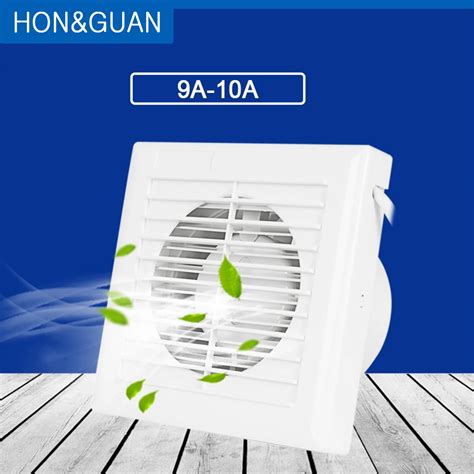 Hon Guan 110V 240V Low Noise Grille Exhaust Fan Wall Ceiling Window