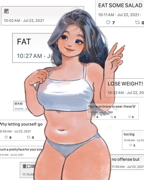 Cute Chubby Girl From Twitter Profile Picture Body Type Drawing Body Reference Drawing Art