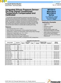 MPX5010DP Датчик давления 10кПа Freescale Semiconduc купить в