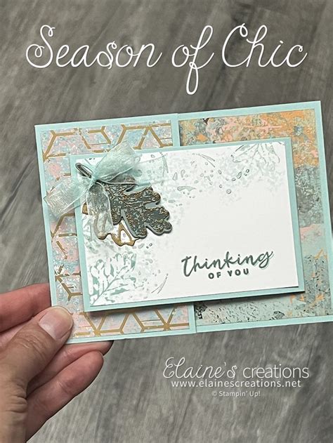 Texture Chic Joy Fold Fall Card Sweet Stampin With Elaine S