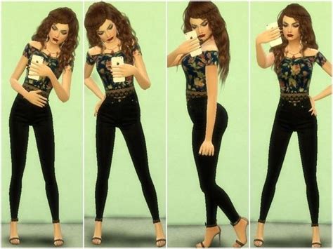 Sims Cc Custom Content Poses The Sims Resource Selfie Model