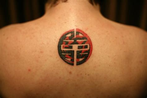 Red And Black Chinese Symbol Tattoo Tattooimages Biz