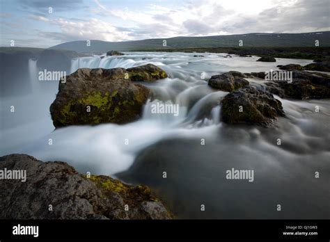 Godafoss Waterfall Iceland Stock Photo Alamy