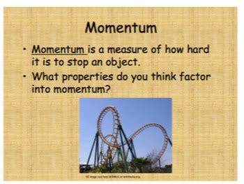 Momentum Powerpoint By Science Lessons That Rock Tpt