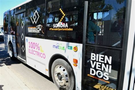 Gobierno de Sonora inicia pruebas de autobuses eléctricos y de gas en