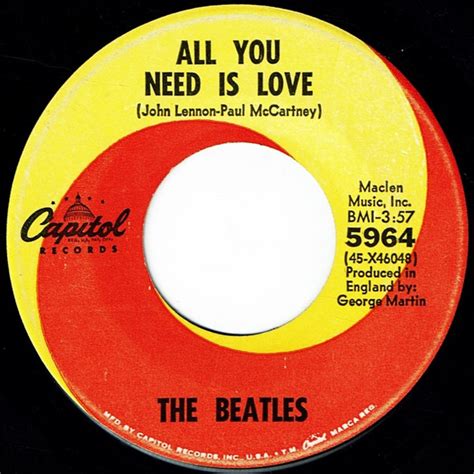 The Beatles All You Need Is Love 1967 Vinyl Discogs