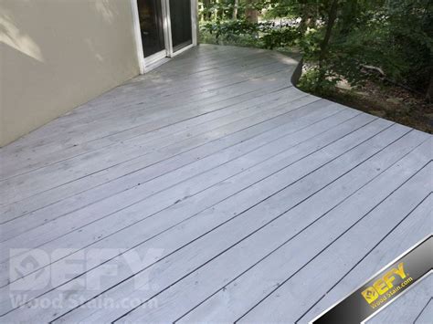 Deck Stained With Defy Extreme Wood Stain In Driftwood Gray Staining