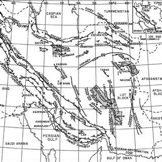 Active Faults Of Iran And Vicinity Modified After Berberian