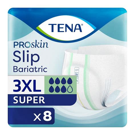 Tena Proskin Slip Bariatric Super Xxxl Ml Pack