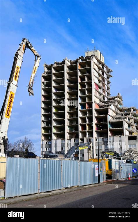 Dem Master Demolishing The Run Down Walker Newcastle Flats Built