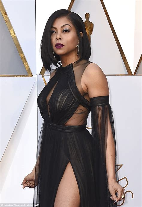 Oscars 2018 Taraji P Henson Shows Off Her Incredible Physique Daily Mail Online