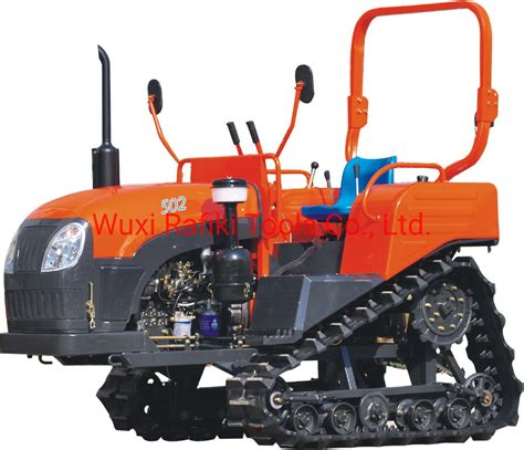 Rubber Crawler Tractor With Cultivator Rotary Tiller For Agriculture