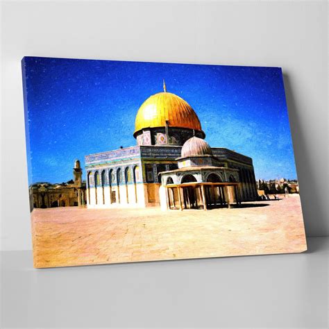 Masjid Al Aqsa Wall Art Palestine Palestine Art Dome Of The Etsy