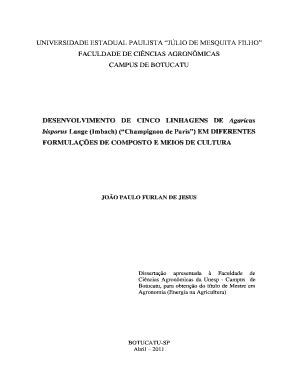 Preenchível Disponível pg fca unesp DESENVOLVIMENTO DE CINCO LINHAGENS