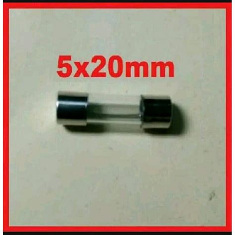 Jual Sikring Kaca 5x20mm Sekring Kaca Fuse Tube Cartridge Fuses Glass