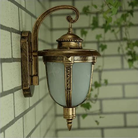 Retro European waterproof outdoor Wall lamps E27 lamp garden terrace light decoration lights ...