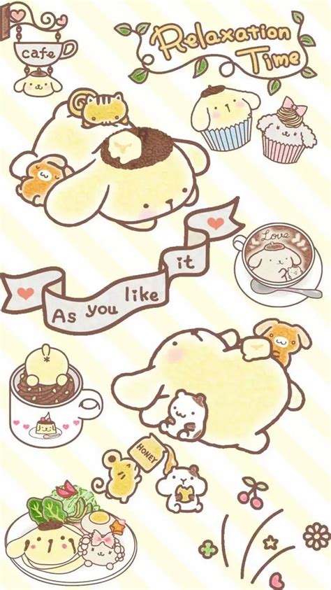 Pin by Pankeawปานแกว on Pom pom purin Sanrio wallpaper Cute mobile