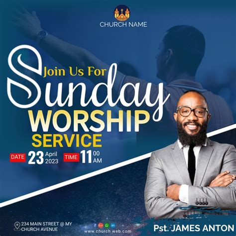 Church Concert Flyer Template Postermywall