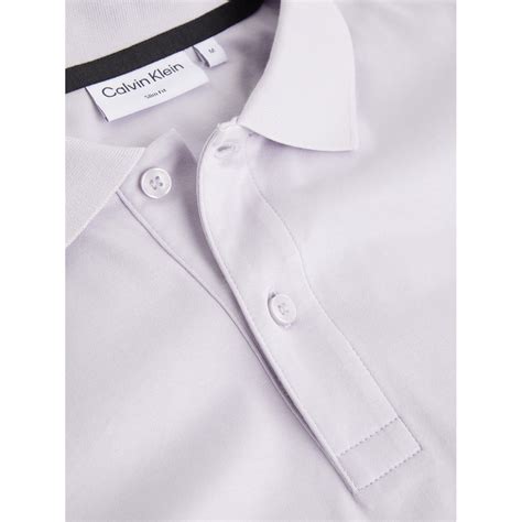 Calvin Klein Smooth Cotton Slim Polo Men Short Sleeve Polos